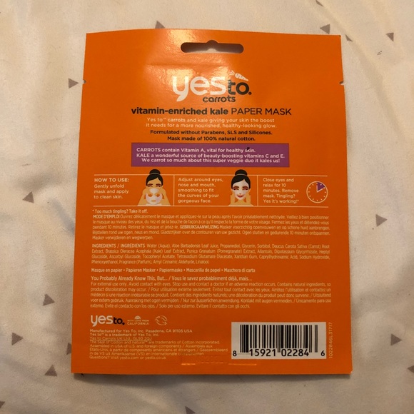 Yes To Carrots Sheet Mask - Picture 2 of 2